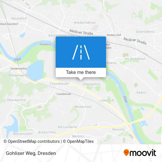 Карта Gohliser Weg