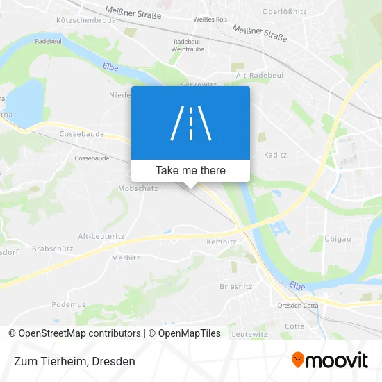 Карта Zum Tierheim
