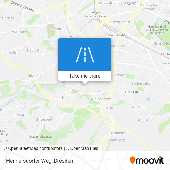 Карта Hennersdorfer Weg