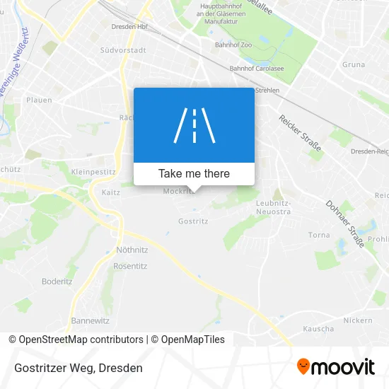 Карта Gostritzer Weg