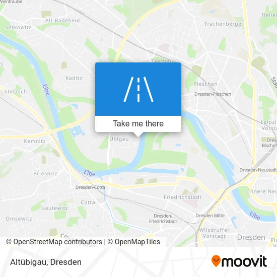 Карта Altübigau