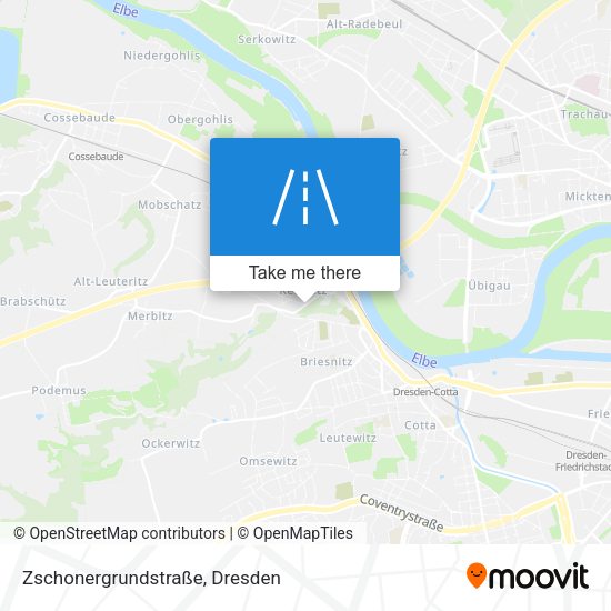 Zschonergrundstraße map
