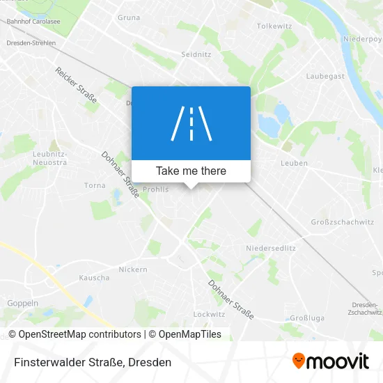 Карта Finsterwalder Straße