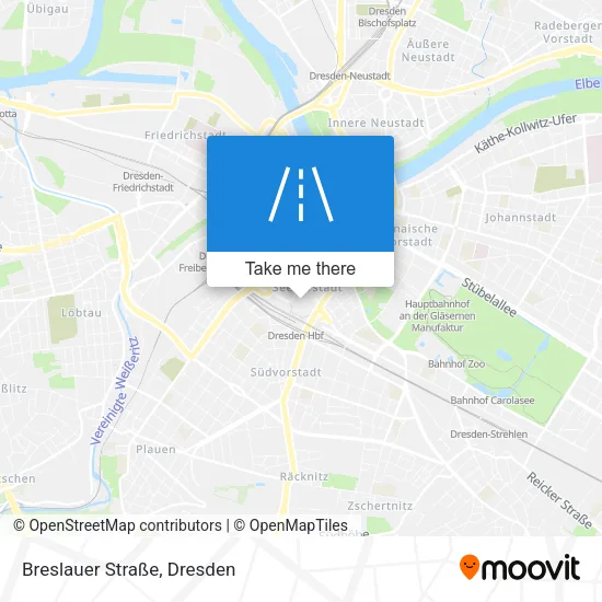 Карта Breslauer Straße