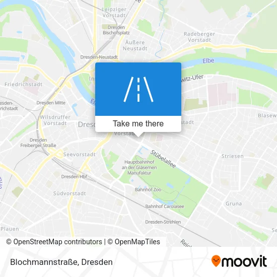 Карта Blochmannstraße