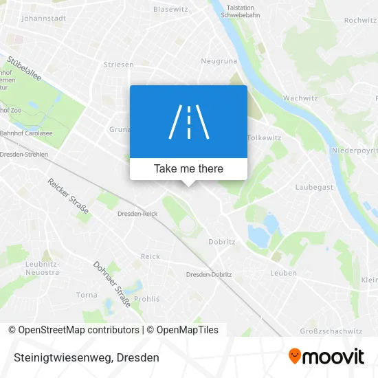 Карта Steinigtwiesenweg