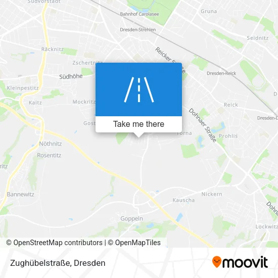 Карта Zughübelstraße