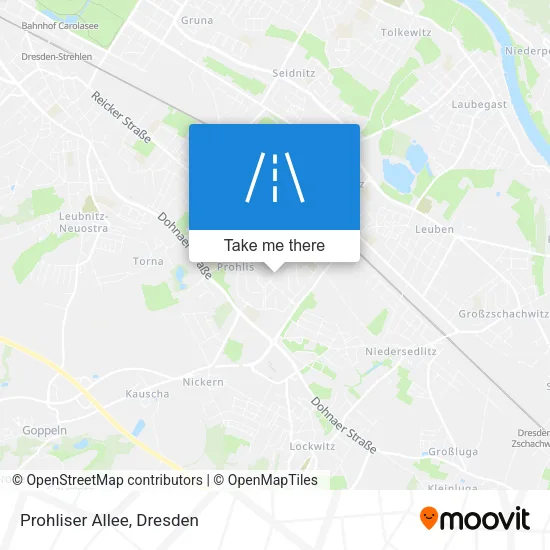 Карта Prohliser Allee