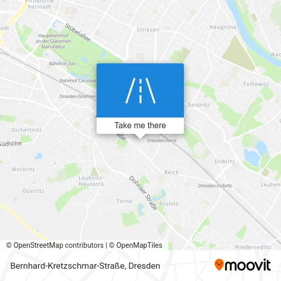 Карта Bernhard-Kretzschmar-Straße