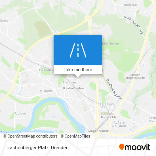 Карта Trachenberger Platz