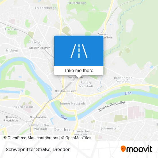 Карта Schwepnitzer Straße