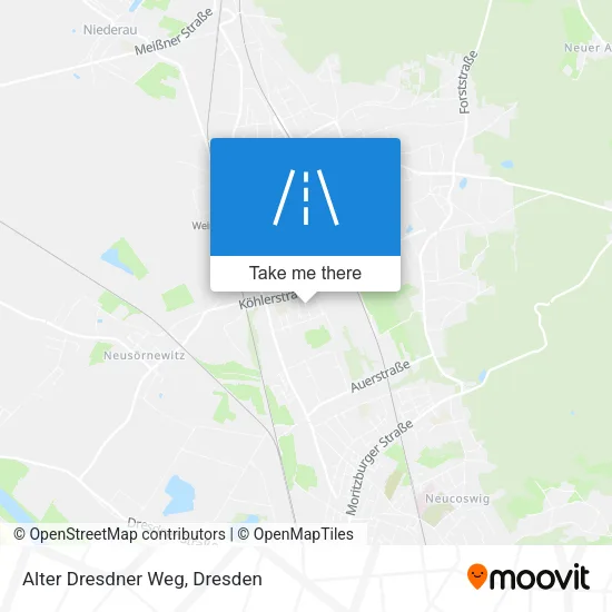 Карта Alter Dresdner Weg