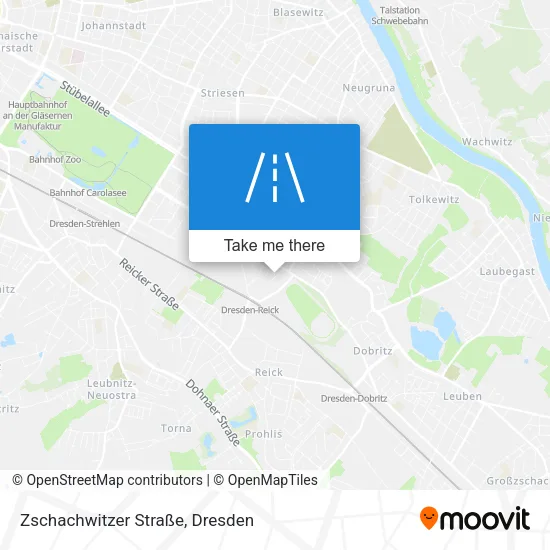 Карта Zschachwitzer Straße