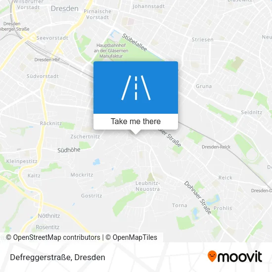 Карта Defreggerstraße