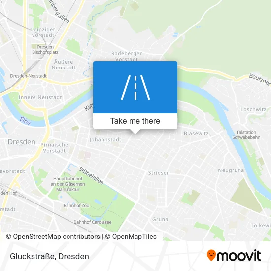 Карта Gluckstraße