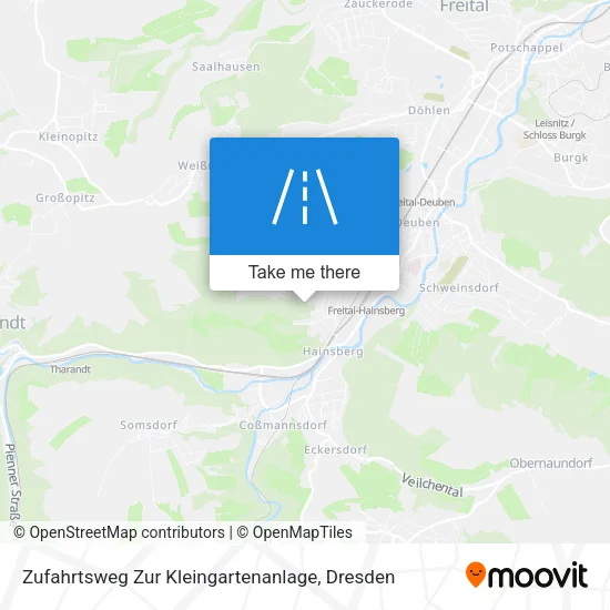 Карта Zufahrtsweg Zur Kleingartenanlage