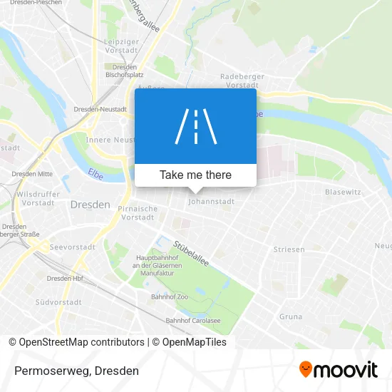 Карта Permoserweg