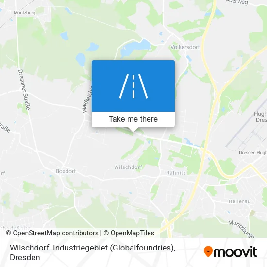 Карта Wilschdorf, Industriegebiet (Globalfoundries)