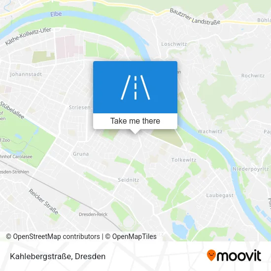 Карта Kahlebergstraße