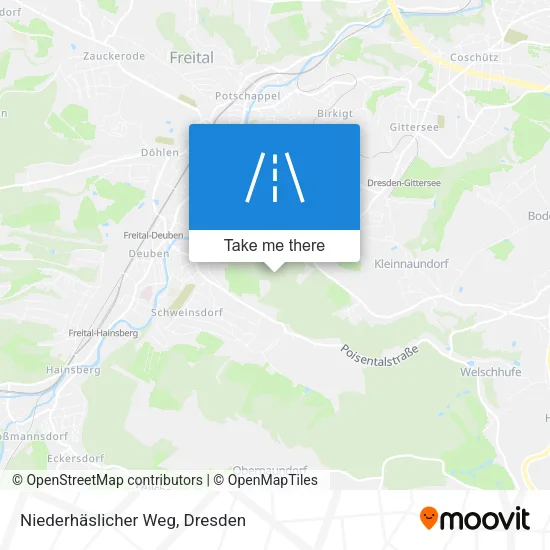 Карта Niederhäslicher Weg