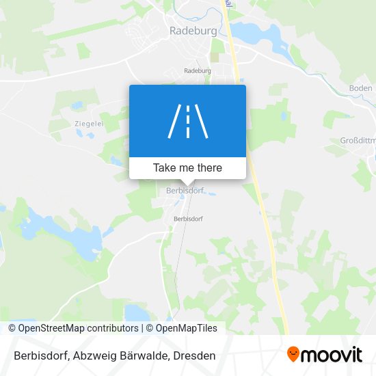 Berbisdorf, Abzweig Bärwalde map
