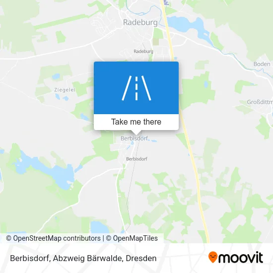 Карта Berbisdorf, Abzweig Bärwalde