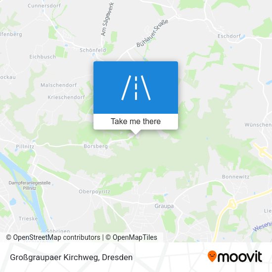 Großgraupaer Kirchweg map