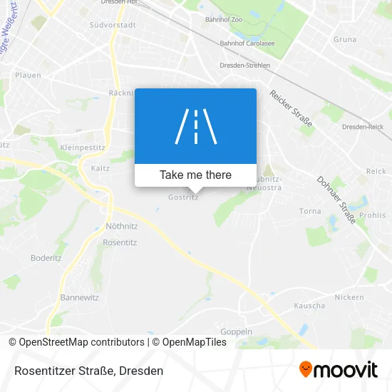 Карта Rosentitzer Straße