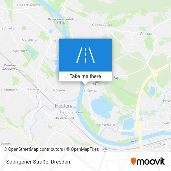 Карта Söbrigener Straße