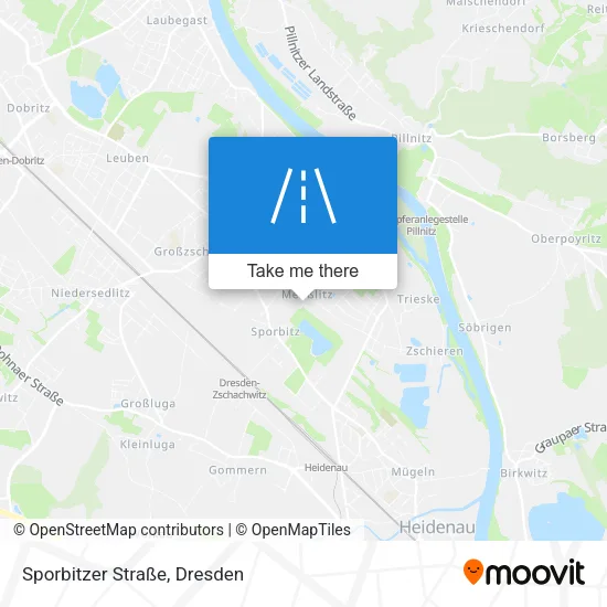 Карта Sporbitzer Straße