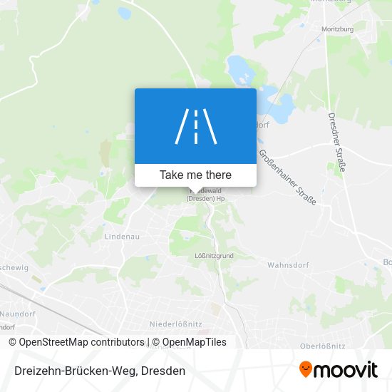 Dreizehn-Brücken-Weg map