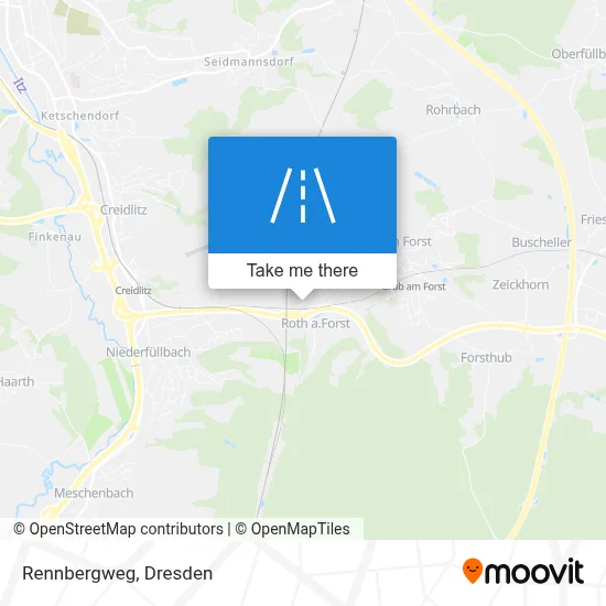 Rennbergweg map