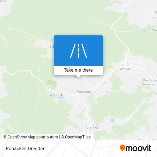 Ruhäcker map