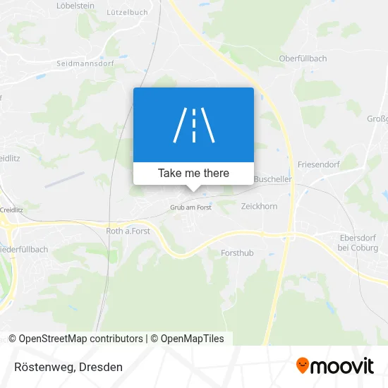 Röstenweg map