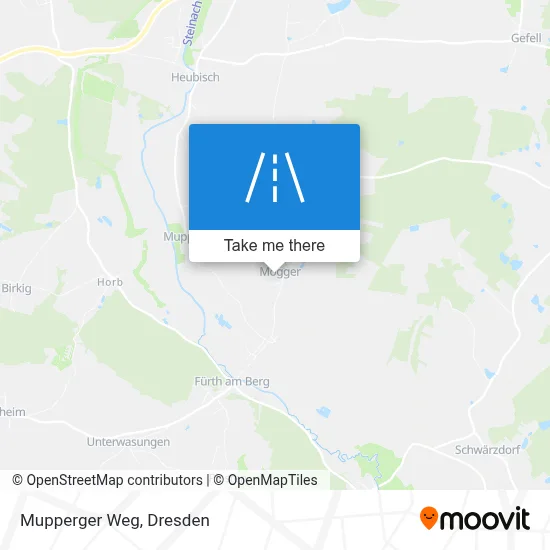 Mupperger Weg map