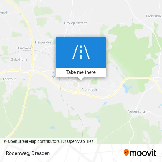 Rödenweg map