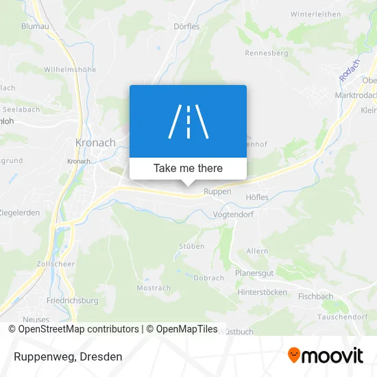Ruppenweg map