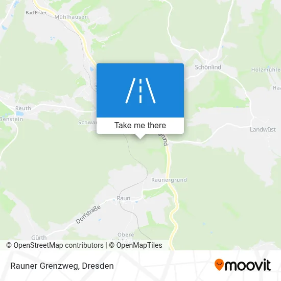 Rauner Grenzweg map