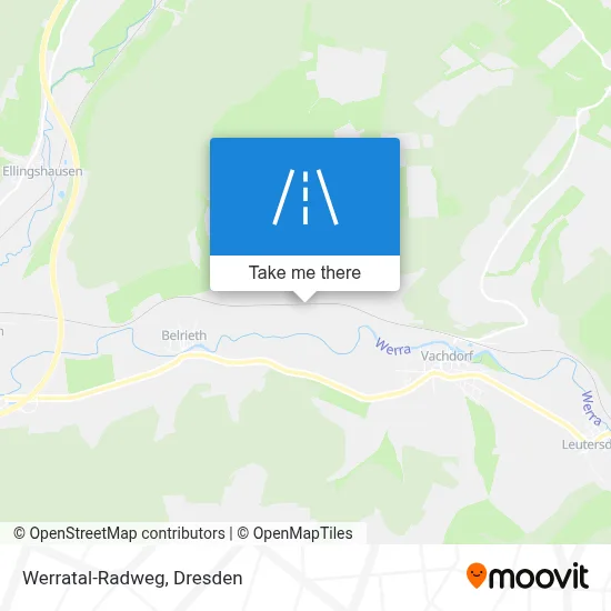 Werratal-Radweg map