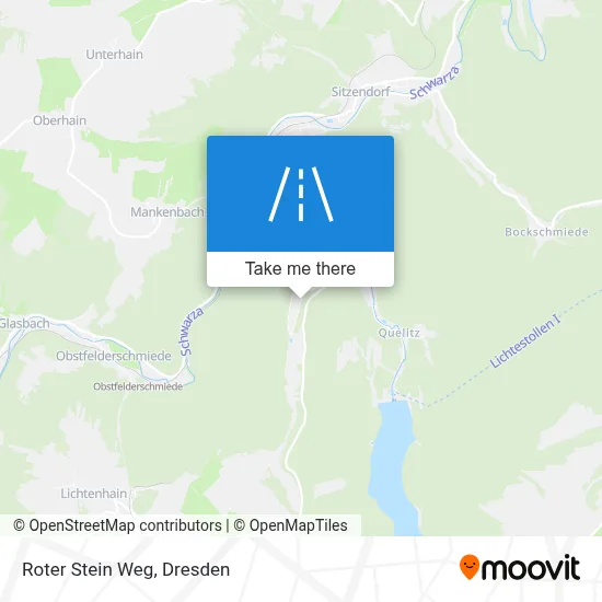 Roter Stein Weg map