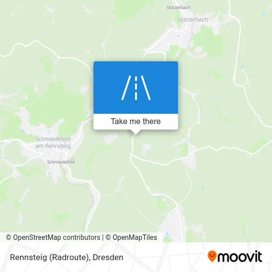 Rennsteig (Radroute) map