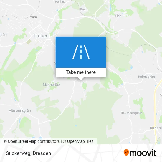 Stickerweg map