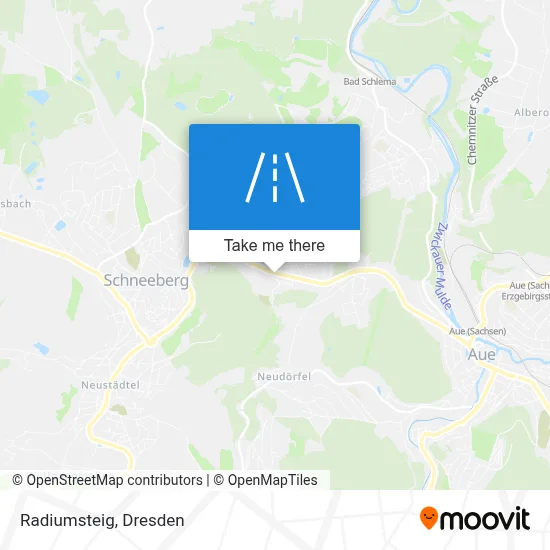 Radiumsteig map