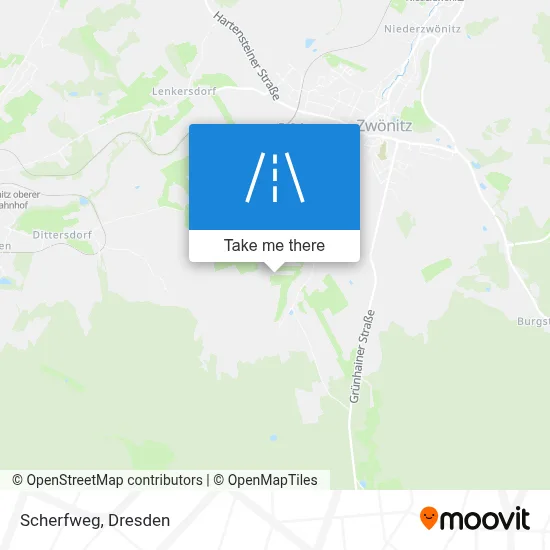 Scherfweg map