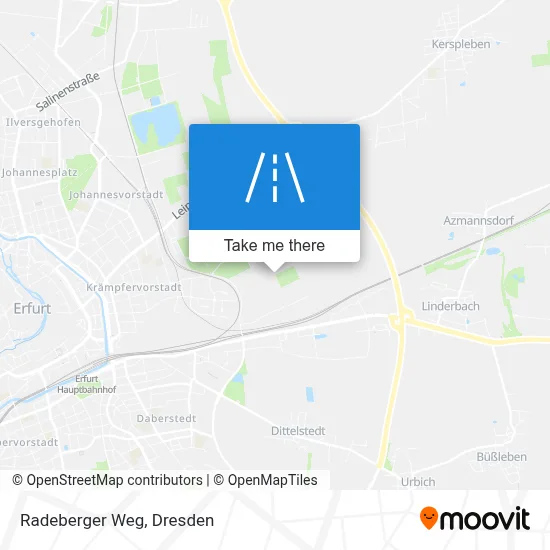 Radeberger Weg map
