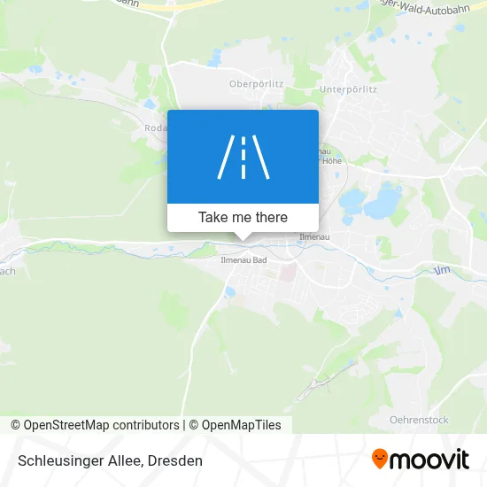 Schleusinger Allee map