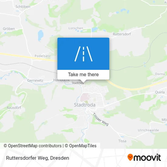 Ruttersdorfer Weg map