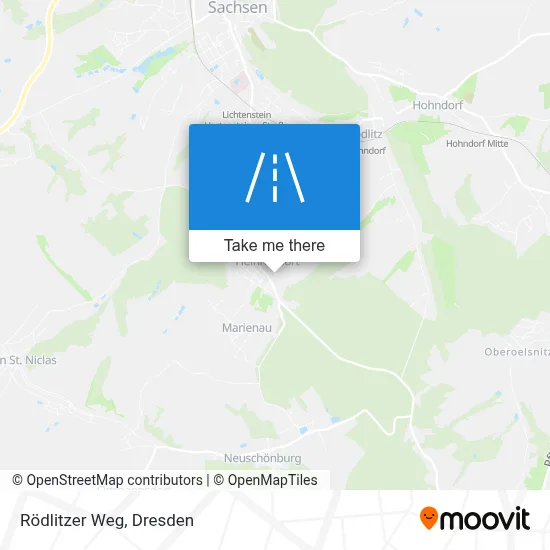 Rödlitzer Weg map