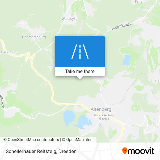 Schellerhauer Reitsteig map
