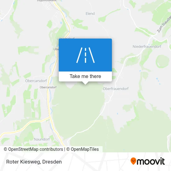 Roter Kiesweg map